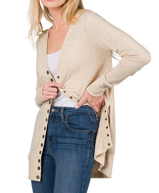 Snap Button Cardigan (available in multiple colors)